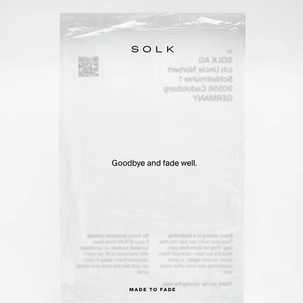 Solk product packaging with text on a white background